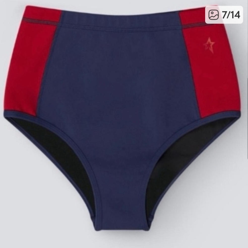 Perfect Moment Red and Blue Bikini Bottoms